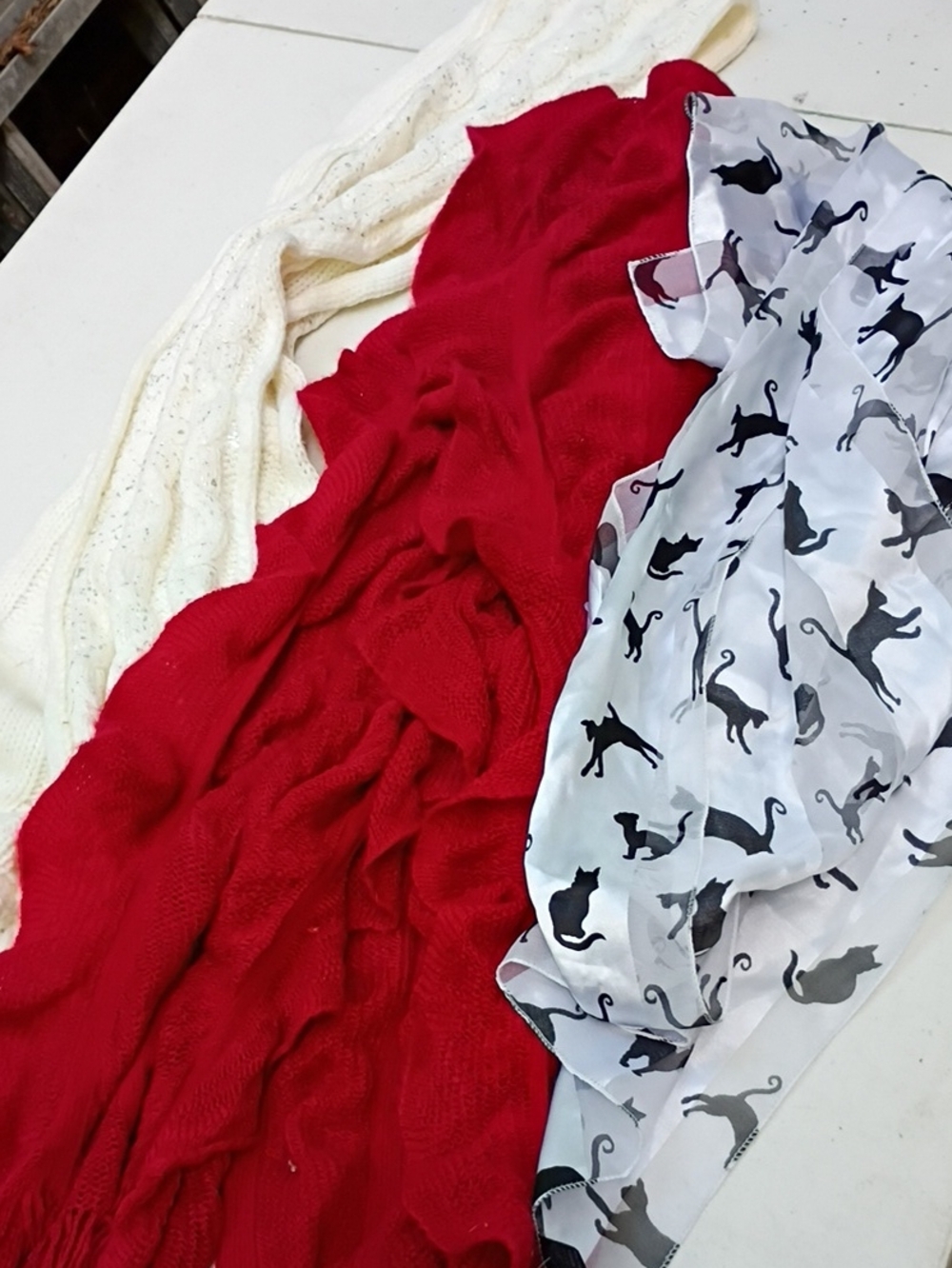 Bundle Of 12 Fashion Scarves Shawls-g